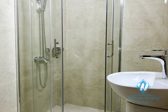 Bright and Fully Furnished Two Bedrooms Apartment for rent in Van Cao st, Ba Dinh district.